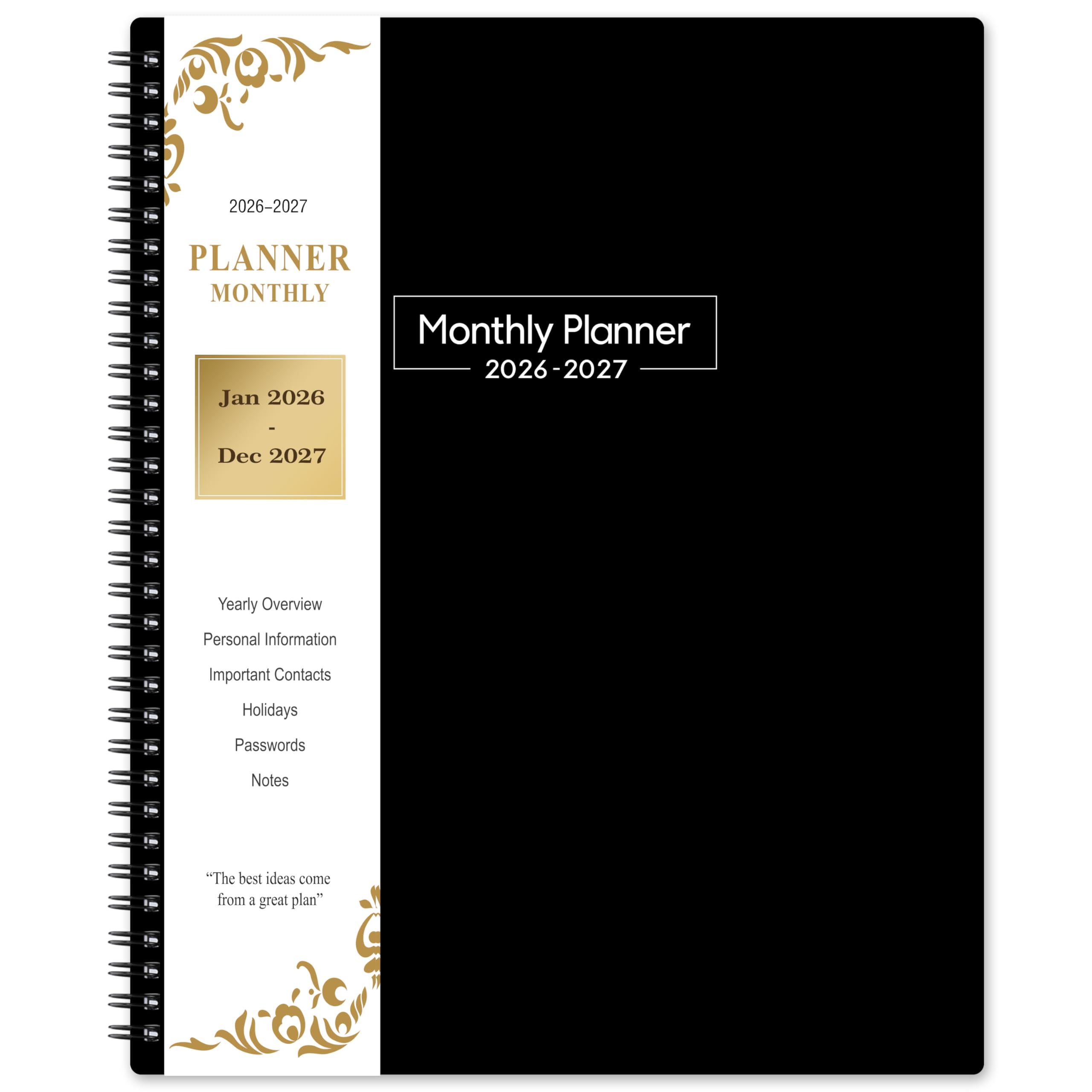 Photo 1 of 2026-2027 Monthly Planner - Monthly Planner from January 2026 to December 2027, 2026-2027 Planners 8.5'' x 11'', 24 Tabs, Inner Pocket