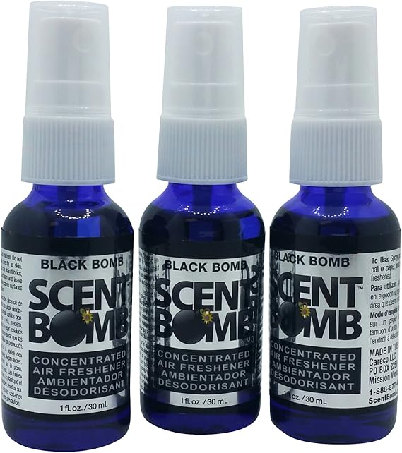 Scent Bomb Air Freshener Black Bomb (3 Pack) Amazon.co.uk Car