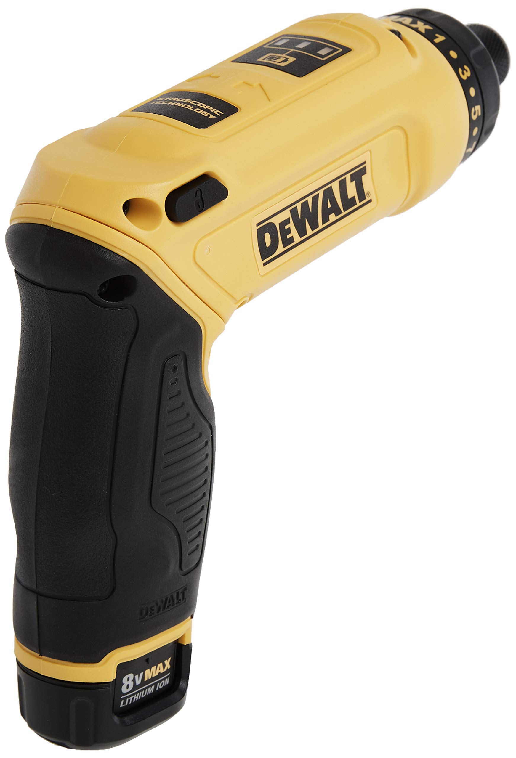 DEWALT 8V MAX Cordless Screwdriver Kit, Gyroscopic, 2 Batteries