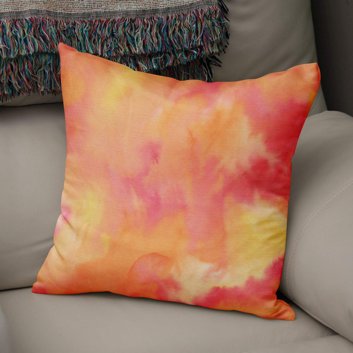 Bonamaison Decorative Cushion Cover Random Pattern, Throw Pillow Covers, Home Decorative Pillowcases for Livingroom, Sofa, Bedroom, Size:50x50 Cm - Designed and Manufactured in Turkey