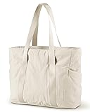 BAGSMART Tote Bag for Women with Zipper, Gym tote