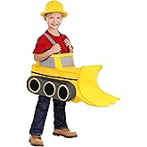 Fun Costumes Construction Worker Toddler Costume with Bulldozer Foam Tunic and Hard Hat