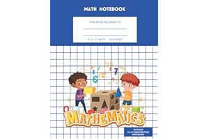 Math Notebook For 2nd Grade: Large Grid Paper for Math with tear off graph paper