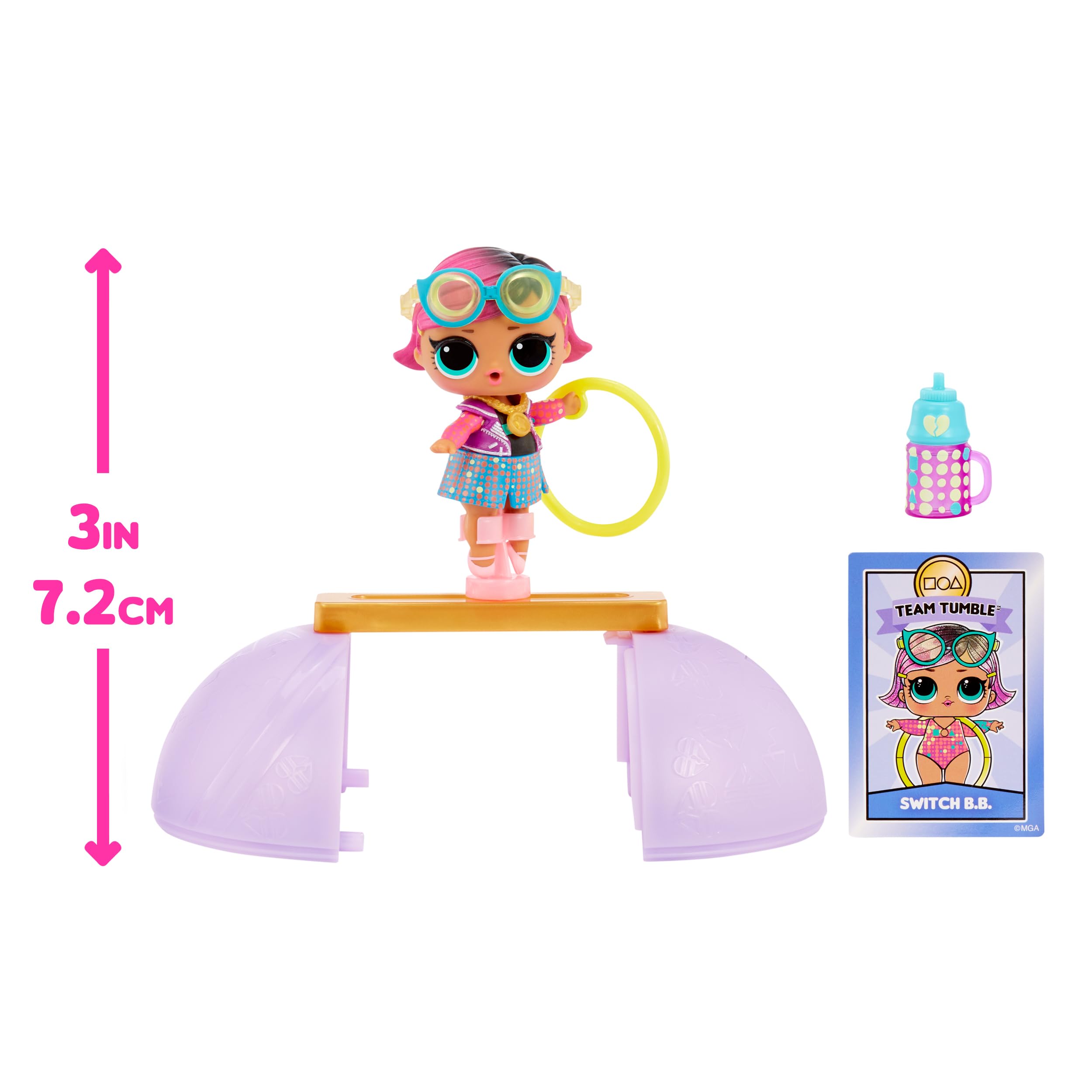 LOL Surprise All Star Sports Gymnastics with Collectible Doll, 8 Surprises, Gymnastics Theme, Balance Beam Ball, Sports Doll, Great Gift, Limited Edition Doll