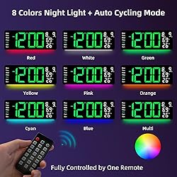 17.5” Digital Wall Clock, LED Display with