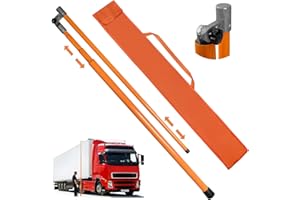 TGRASOL 15FT Height Stick for Trucks, Dual Scale Compact Measuring Sticks for Semi Truck, Car Hauler, Trailer, RV, Retractable Load Measuring Stick with Carrying Bag