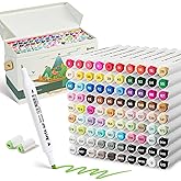 Arrtx ALP 90 Color Alcohol Markers, Fine and Chisel Tip, suitable for Painting, Coloring Drawing, Sketching, Illustrations Alcohol Based Markers, Artist Pens