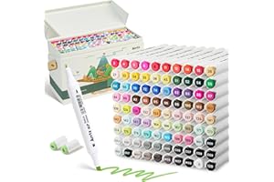 Arrtx ALP 90 Color Alcohol Markers, Fine and Chisel Tip, suitable for Painting, Coloring Drawing, Sketching, Illustrations Al