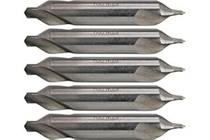 CME TOOLS CME 5 pcs M2 High-Speed Steel Center Drills, No. 5 Size