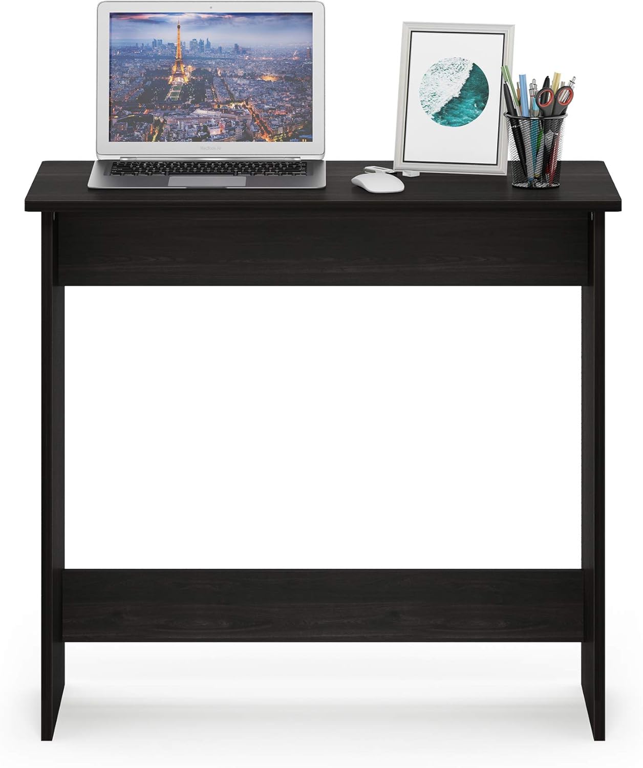 FURINNO Simplistic Study Table, Espresso: Furniture & Decor