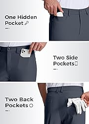 Willit Mens Golf Pants Stretch Dress Pants Quick