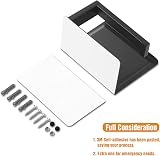 HITSLAM Matte Black Toilet Roll Holder with Phone Shelf, SUS 304 Steel view 7