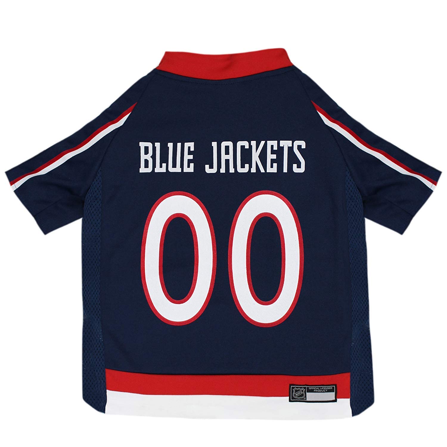 NHL COLUMBUS BLUE JACKETS JERSEY for DOGS & CATS, X-Large. - Let your Pet be a real NHL FAN!