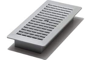 Decor Grates PL410-GY 4-Inch by 10-Inch Plastic Floor Register, Frost Grey