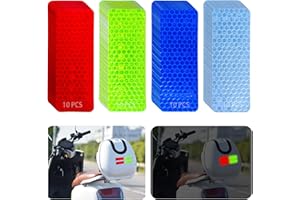 KUWSEIY 40 PCS Reflective Stickers, High Visibility Reflective Tape, Waterproof Safety Reflective Tape for Car Trailer Truck Bike Motorcycle, 1.18 x 3.15 Inch