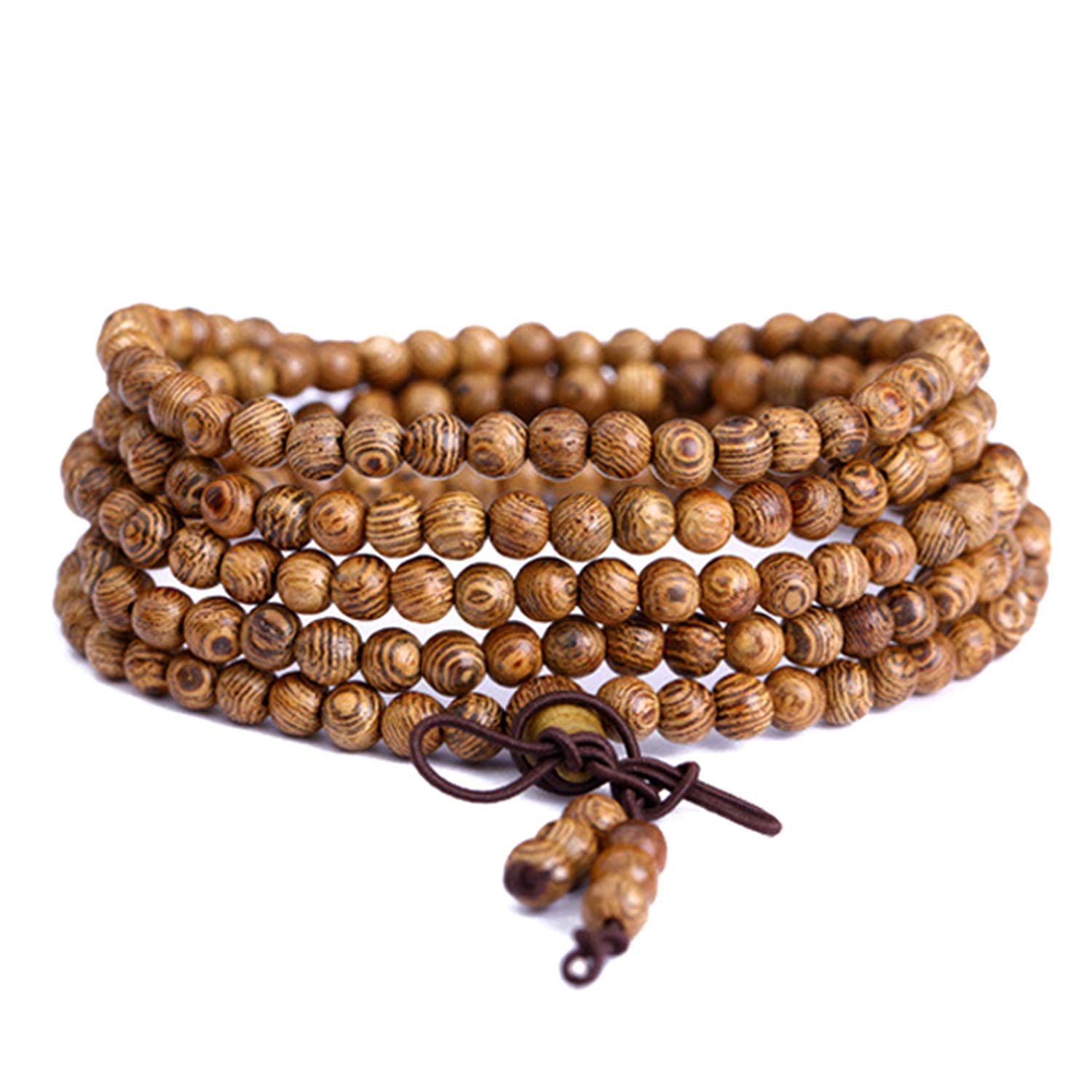 Amazon.com: HOUBL Prayer Bracelet 108 Wooden Beads Latest ...