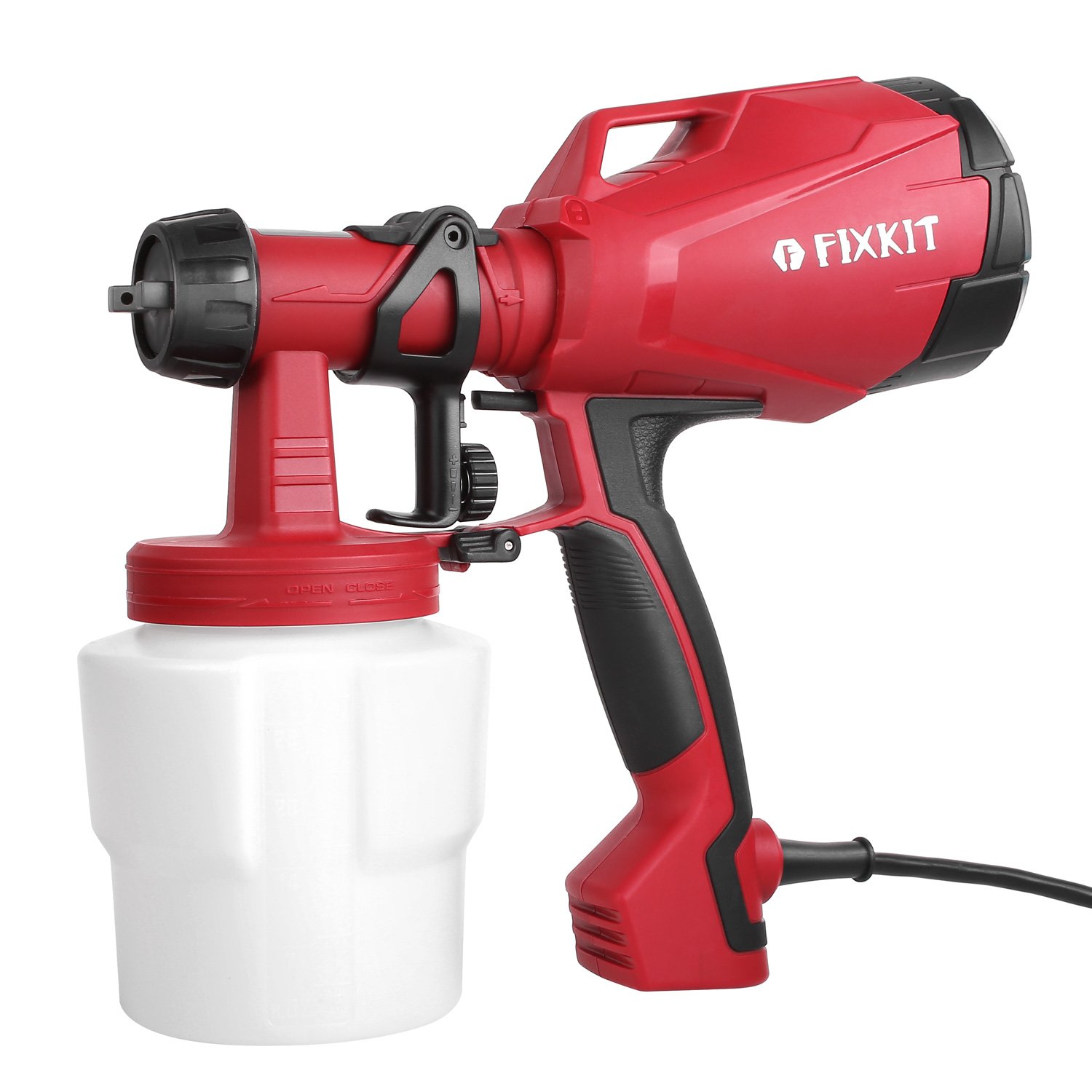FIXKIT Paint Sprayer Power Painter, Electric Sprayer Gun with Three Spray Patterns, Professional HVLP Painting Tool with 1000ml Detachable Container for Spray Painting & Painting Projects