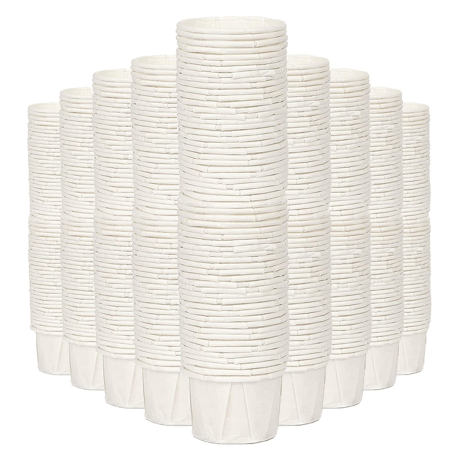 Photo 1 of 1 Oz Paper Cups- Paper Medicine Taster Ketchup Sacrament Paper Cups (PACK B - 5000 PACK)