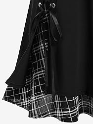 ROSE GAL Women's Plus Size Mini A-Line Gothic Skirt