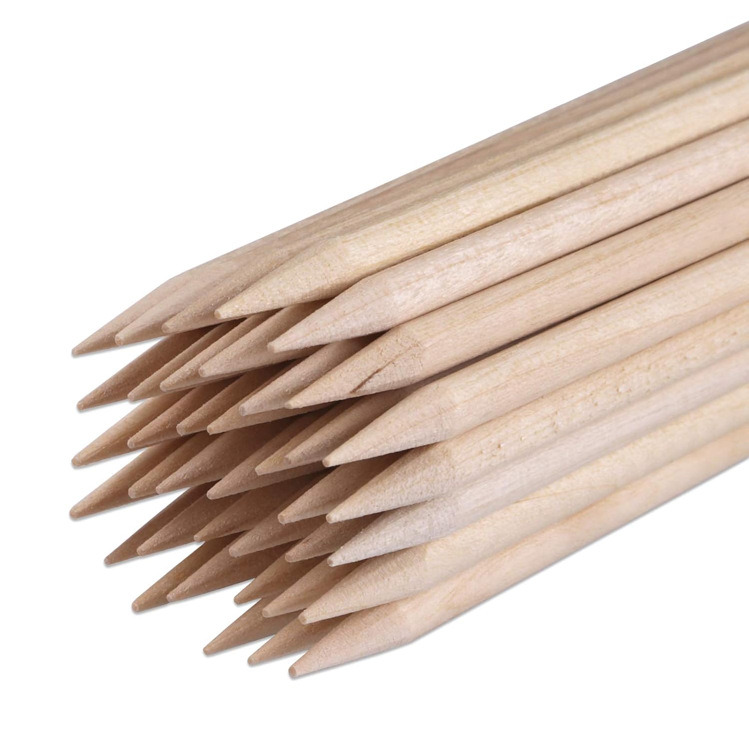 Beauticom USA Base Cuticle Wood Stick Pusher Manicure 4.5" in Length (100 pieces): Beauty
