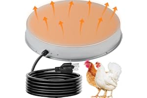 ZOBLISE Poultry Chicken Water Heater: Chicken Water Heater Base for Winter, for Plastic/Metal Poultry Watere Under 6 Gallons, Heated Waterer for Chickens 125W