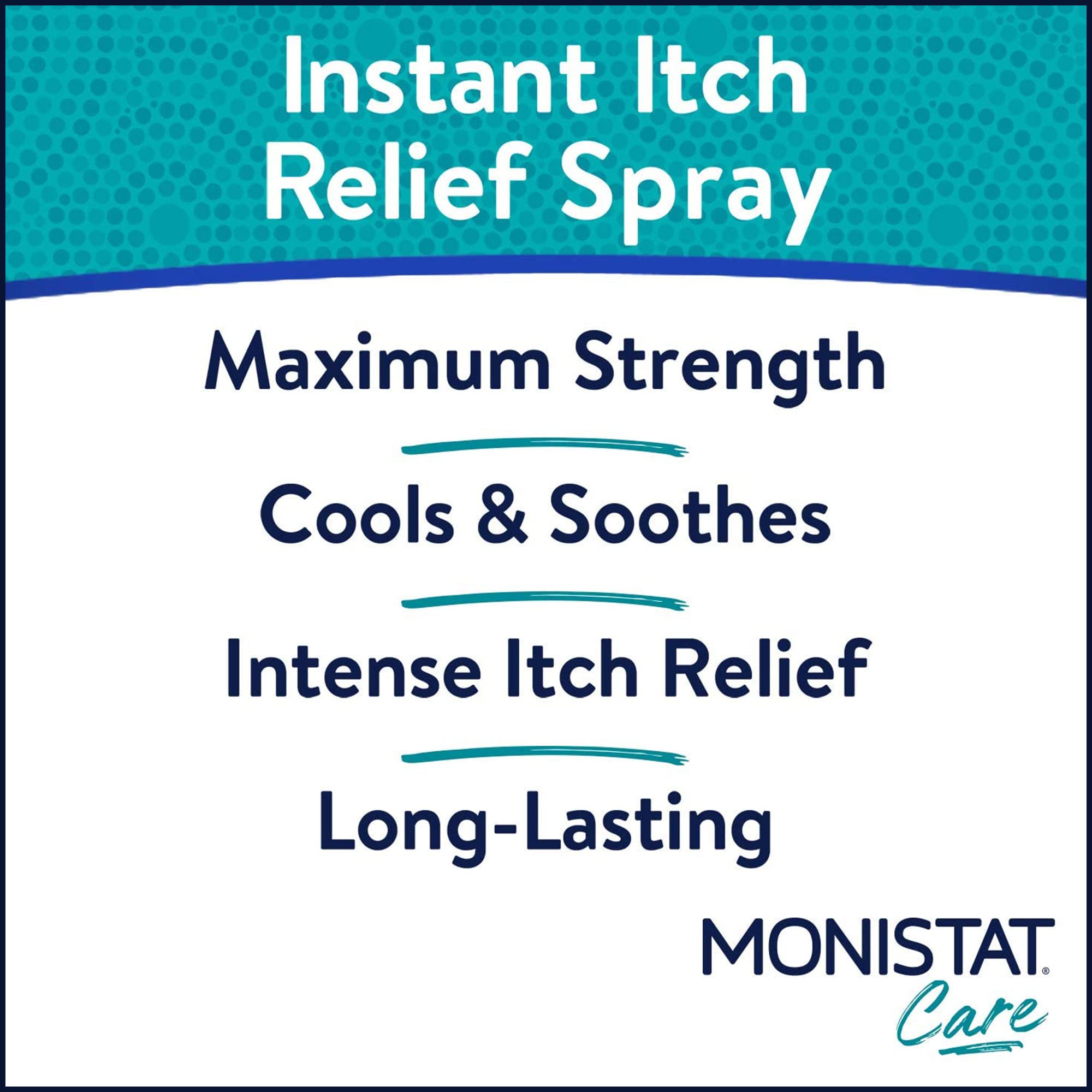 Monistat Instant Itch Relief for Women, Feminine Care Spray, for Relief from Intense Vaginal Itch, 2 Oz
