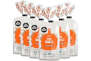 Little Northern Bakehouse Gluten Free Plain Bagels, Non-GMO and Allergy-Friendly Bagels (6 pack, 14 oz. each)