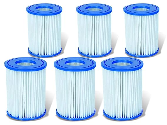 6 Stück Bestway Filter Kartuschen für Pool Swimmingpool Pumpen Intex Bestway / Gr. 2