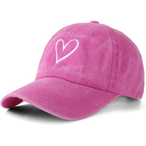 Vintage Washed Baseball Cap - Distressed Cotton Adjustable Hat, Purple, One Size Fits Most - Sun Protection Sports Cap