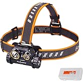 Fenix HM65R Headlamp, 1400 Lumen USB-C Rechargeable Spot and Flood Dual Beam with Organizer