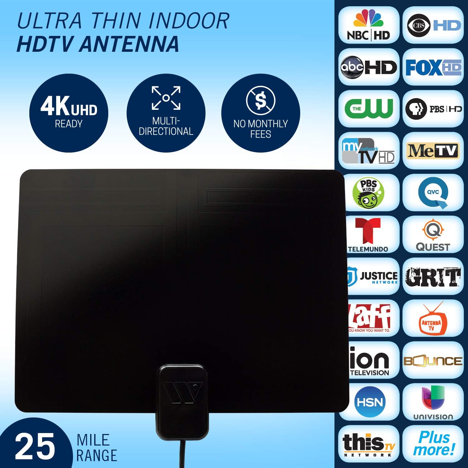 Winegard FL-1000 Digital Indoor TV HD Antenna
