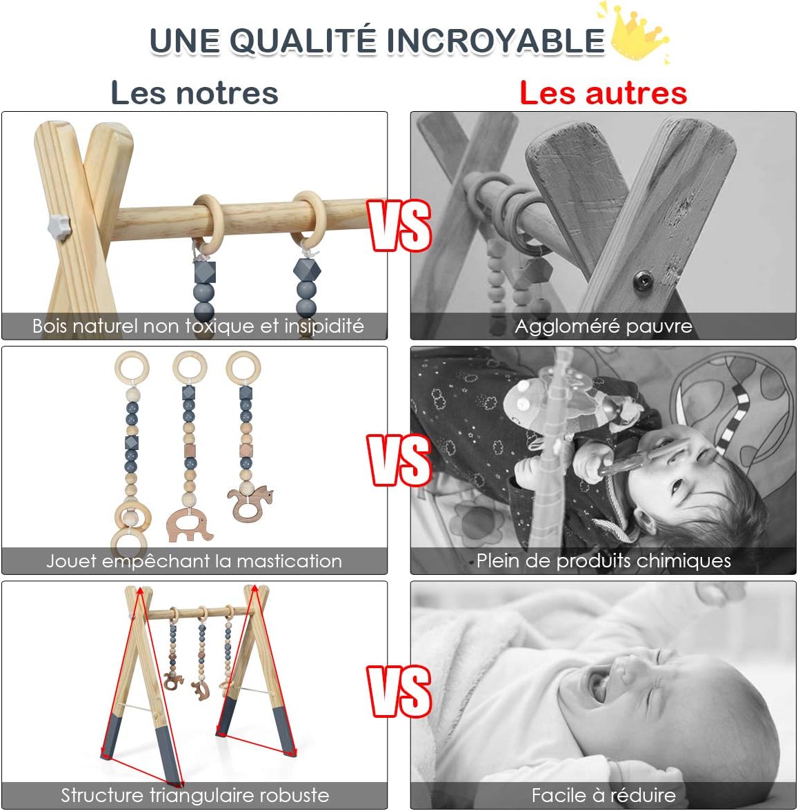 Centre Dactivite Pliable Costway Portique D Eveil Arche De Jeux Pour Bebe En Bois Avec Jouets Cadeau De Naissance Rose 4 Couleurs Nature Vert Gris Rose Jouets D Eveil Et 1er Age Jouets D Eveil Dwteam In