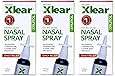Xlear Nasal Spray with Xylitol, All-Natural Saline Nasal Spray for Sinus Rinse & Sinus Relief 1.5 fl oz (3 Pack)