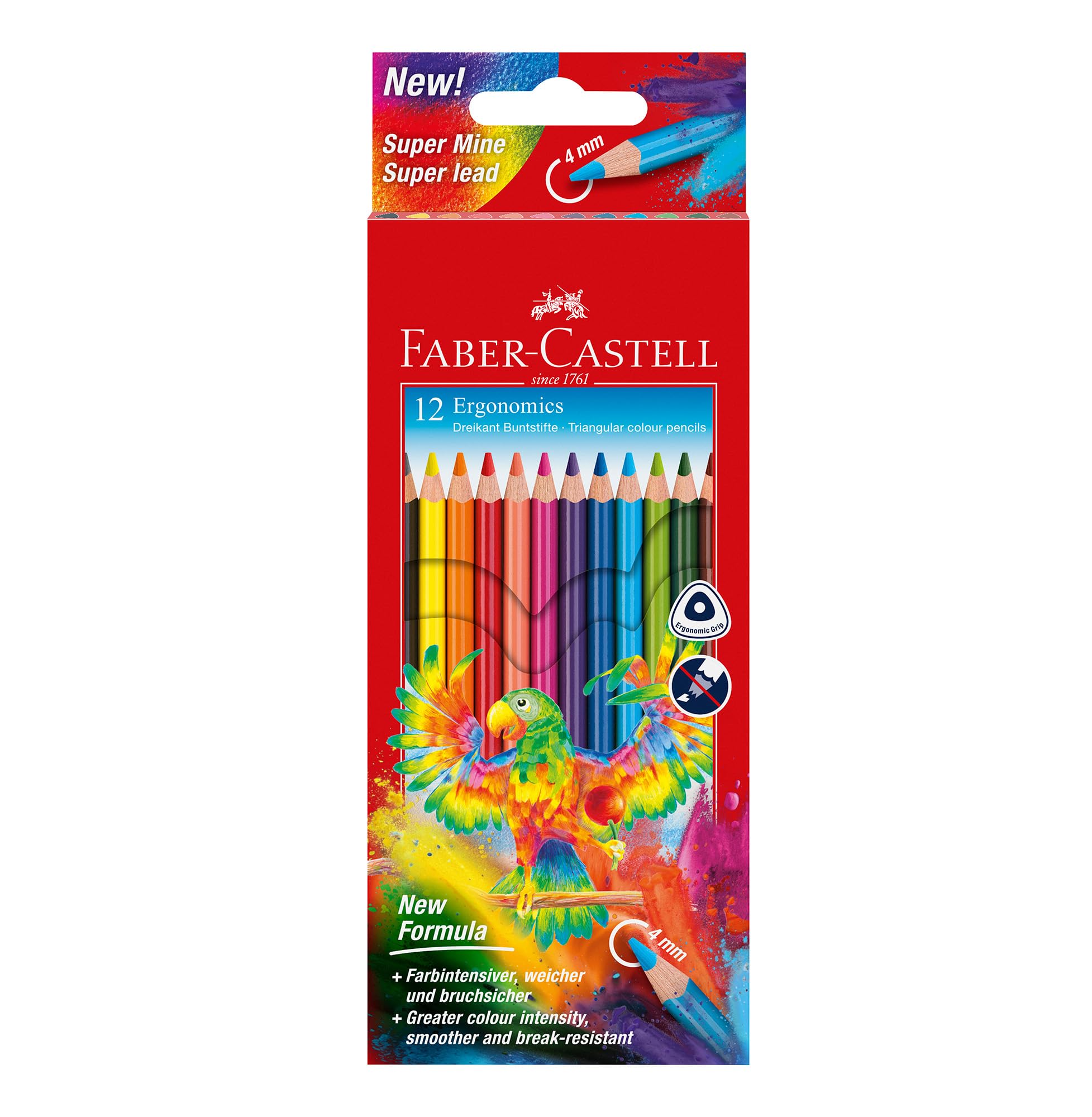 Faber-Castell Triangular Jumbo Colour Pencils (Pack of 12)