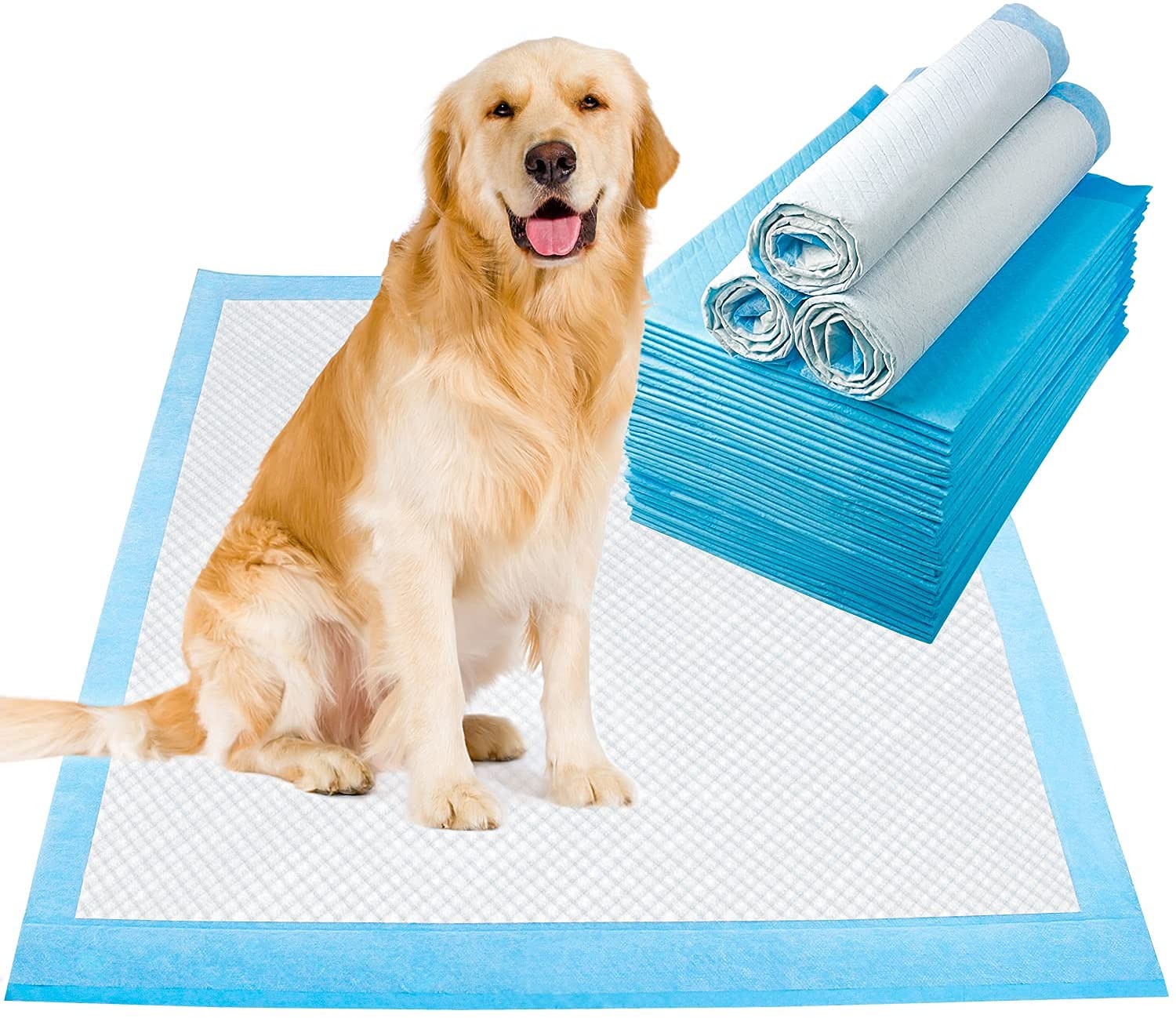 LONENESSL Heavy Duty Large Pet Disposable Training Pads - No Leaking Quick Dry Dog Pads for Dogs Cats Rabbits Pets (60 * 90CM 50pcs)