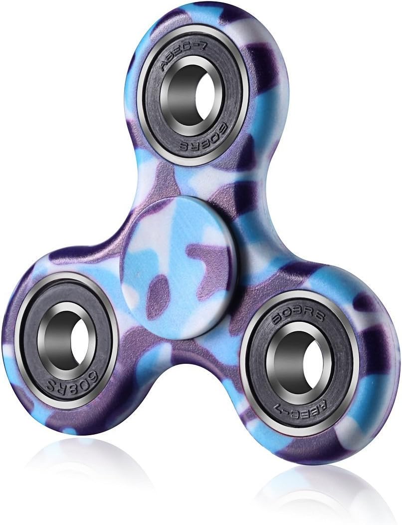 Oriental eLife Fidget Spinner, Tri-Spinner EDC Focus Toy Hand spinner - Stress Relievers for ADD, ADHD Relieves Stress, Autism And Anxiety And Relax for Children and Adults (ABS, ABS-Pattern 3#)