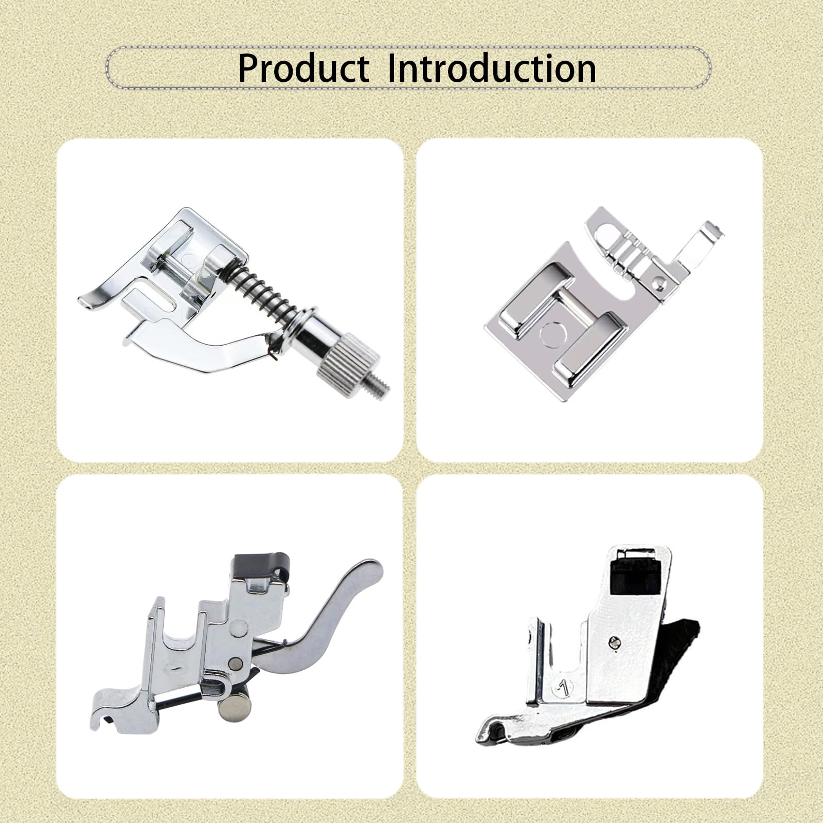 Open Toe Walking Foot W/Guide Set for Brother,Singer,Janome and More Sewing Machine Accessory Kit Quilting and Sewing Stitch Through Multiple Layers