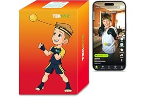 TEKXYZ® Reflex Ball with Counter App & Online Community, 2 Difficulty Levels Boxing Ball with Headband, Perfect for Reaction, Agility, Punching Speed, Fight Skill & Hand Eye Coordination Training