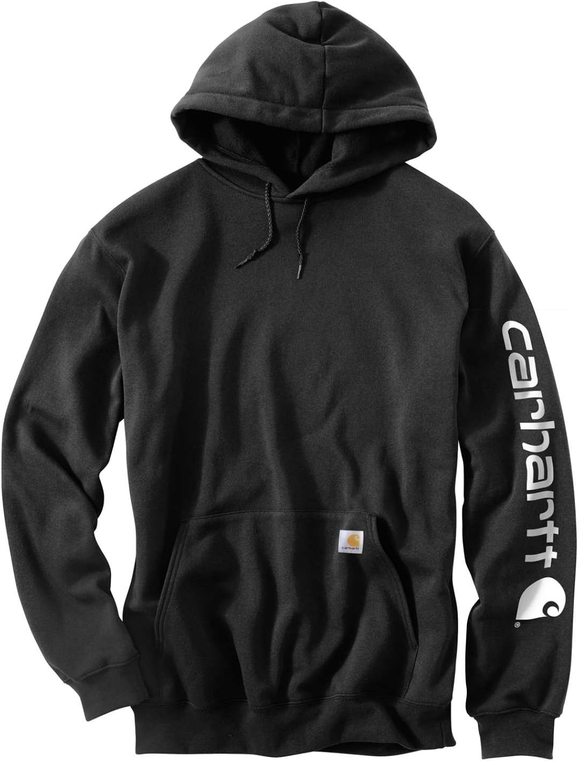 Carhartt Men's Midweight Sleeve Logo Hooded Sweatshirt (Regular and Big & Tall Sizes): Clothing