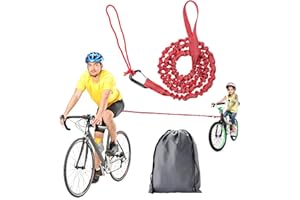 FrgKbTm Bicycle Tow Rope Belt Strap Mountain Bike Parent-Child Pull Reflective Traction Portable Outdoor MTB Elastic Bicycle for Adult Kids Children