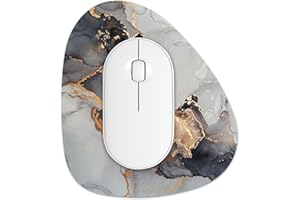 Rimilak Small Mouse Pad 6 x 7 Inch, Irregular Mini Mouse Pad with Non-Slip Rubber Base, Waterproof Compact Mouse Mat for Lapt