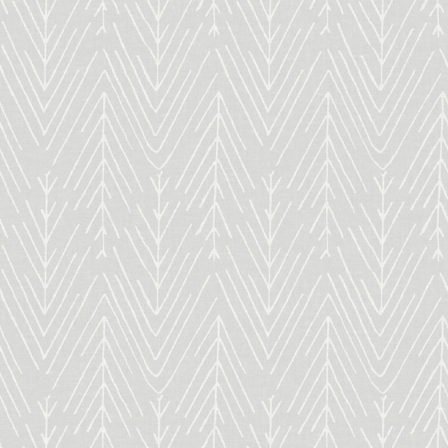 RoomMates RMK11672WP Light Gray Twig Hygge Herringbone Peel and Stick Wallpaper