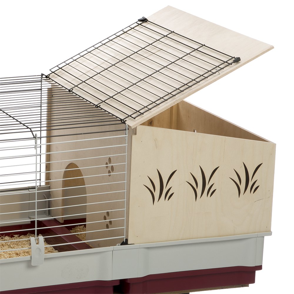 Ferplast Krolik Rabbit Cage ExtraLarge Rabbit Cage w/Wood or Wire