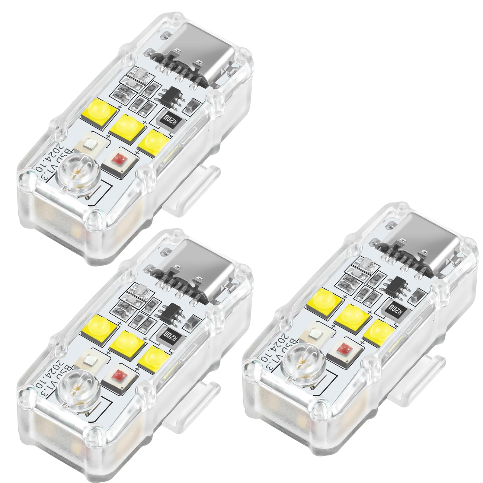 LYONGTECH Drone Strobe Lights,Night Flying Anti Collision Light,LED Flash Lamp for DJI Neo,Flip,Mini 5/3/4 Pro,Mini 4K/SE/2,Air 3S/3/2/2S,Mavic 3/2/Spark/FPV/Avata 2/EVO Accessories(3 PCS)