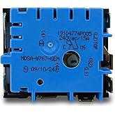 WB24X25013 Range Surface Element Control Switch Compatible with GE | Replaces: 191D4774P005, 4464832, AP5999509, EAP11729102, MDSA-W767-GEM,Fit for GE Brand JB6, JB7,JB8,JBS,JS6,PCB,JS7 Series