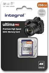 Integral 256GB SD Card U3 V30 4K Up to 100MB/s SDXC Ringed High Speed