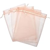 LOOKSGO 25 pcs 8x12 Inches Drawstring Organza Bags Wedding Party Favor Gift Candy Toys Makeup Pouches Gift Bag