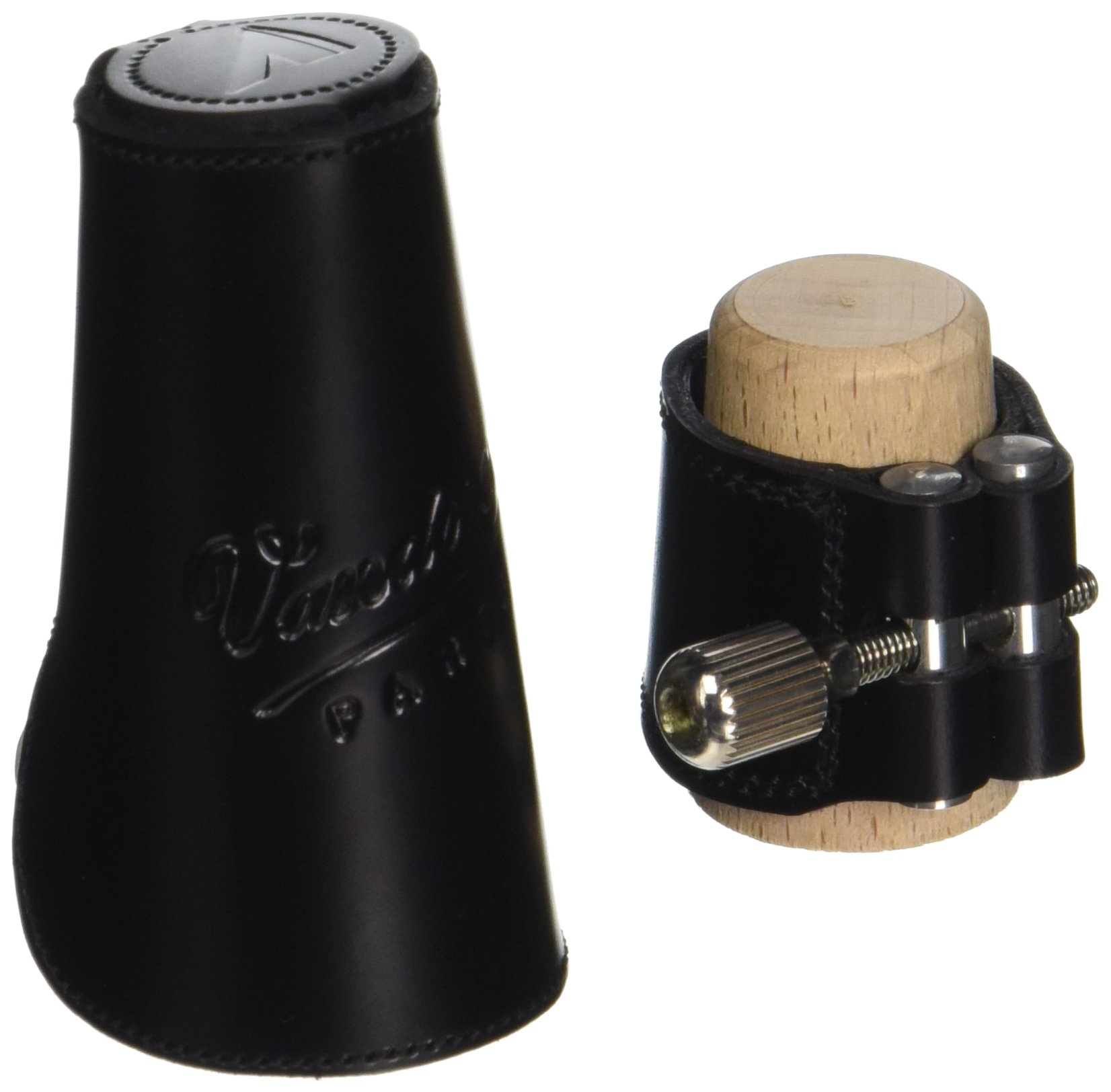 Vandoren LC25L German System Clarinet Leather Ligature with Cap