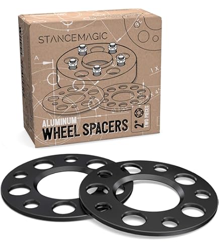 SCITOO 15mm Wheel Spacers (2Pcs) 5x4.5 Bolt Pattern 64.1mm Bore 12x1.5 Studs For Honda & Acura Models