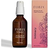 Foria Massage Oil - Organic, Natural Herbal Body Oil with Jojoba - 3.9 Fl Oz